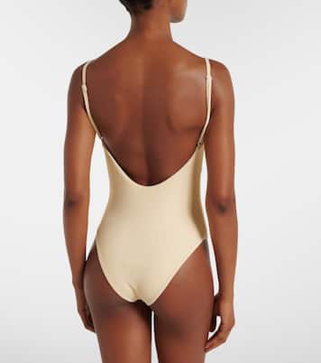 Cutout gathered swimsuit | Johanna Ortiz