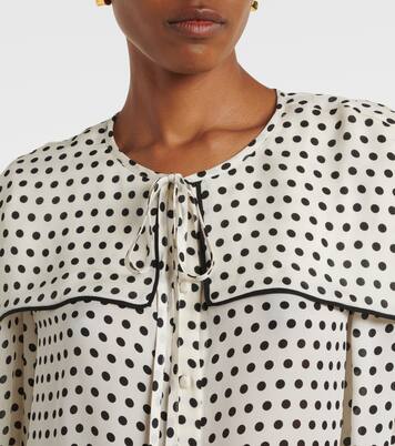 Fleet polka-dot silk blouse | Frame