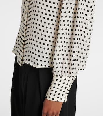 Fleet polka-dot silk blouse | Frame