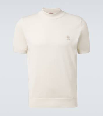 Jersey de algodón con logo | Brunello Cucinelli