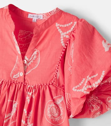 Cruz printed cotton dress | Poupette St Barth Kids