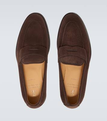 Suede penny loafers | Brunello Cucinelli