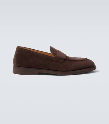 Suede penny loafers | Brunello Cucinelli
