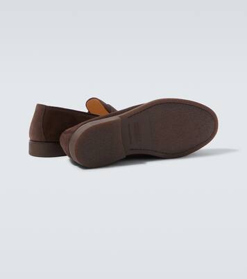 Suede penny loafers | Brunello Cucinelli