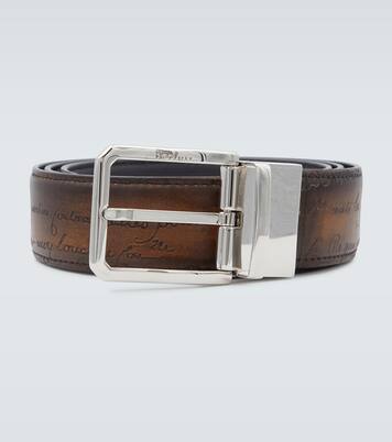 Ceinture réversible Scritto en cuir | Berluti