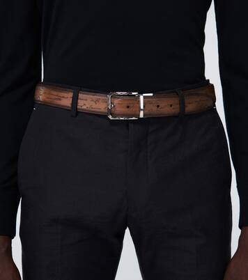 Ceinture réversible Scritto en cuir | Berluti