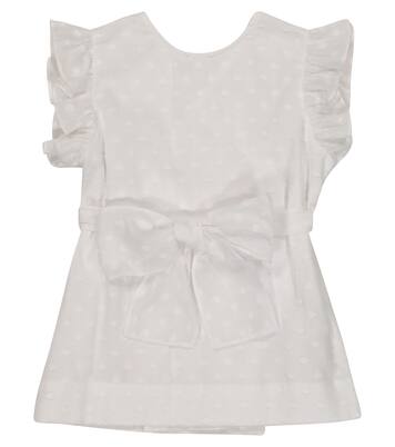 Ruffled cotton top | Il Gufo