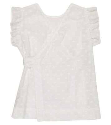 Ruffled cotton top | Il Gufo