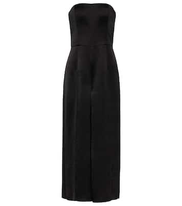 Wide-leg bandeau satin jumpsuit | Vince