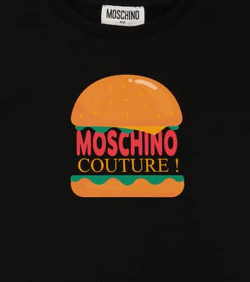 Robe en coton mélangé à logo | Moschino Kids