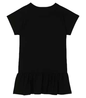 Robe en coton mélangé à logo | Moschino Kids