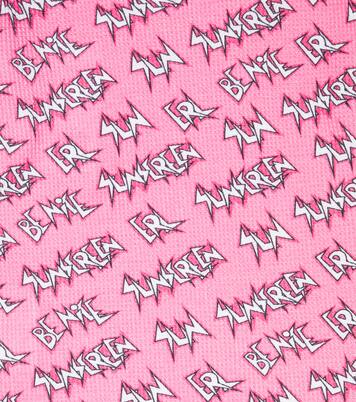 Printed cotton waffle-knit top | ERL Kids