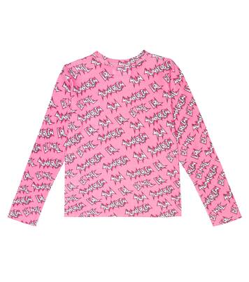 Printed cotton waffle-knit top | ERL Kids