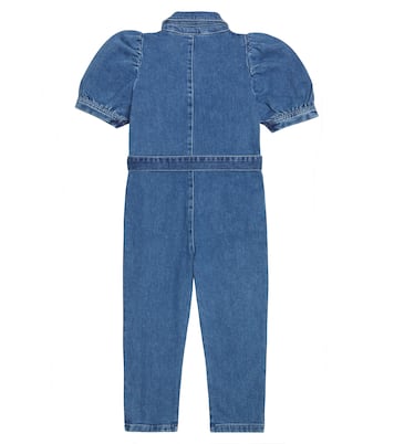 Patch belted denim jumpsuit | Mini Rodini