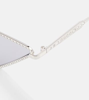 Gafas de sol triangulares con cristales | Gucci