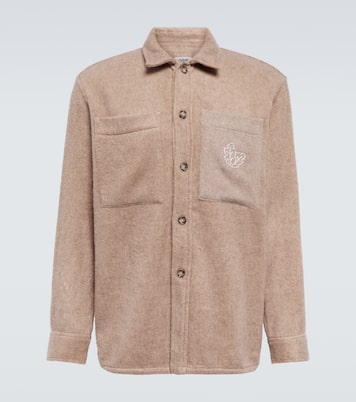 Bestickte Hemdjacke aus Wolle | Adish