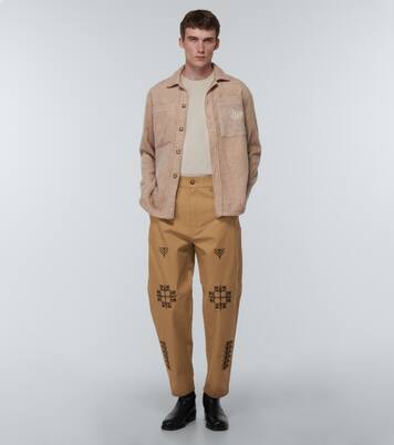 Bestickte Hemdjacke aus Wolle | Adish