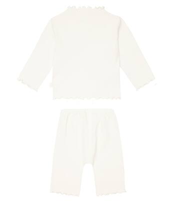 婴幼儿 — 罗纹针织针织上衣与短裤套装 | Il Gufo