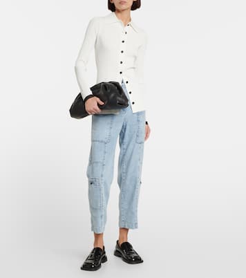 High-Rise Cargo-Jeans Chambray | Proenza Schouler