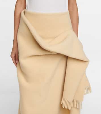 Dianne draped wool maxi skirt | The Row