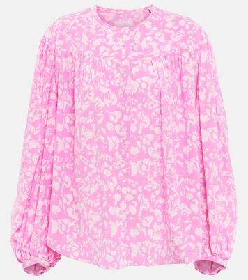 Blouse Brunille imprimée en soie mélangée | Isabel Marant