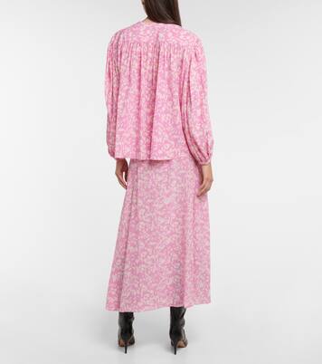 Blouse Brunille imprimée en soie mélangée | Isabel Marant