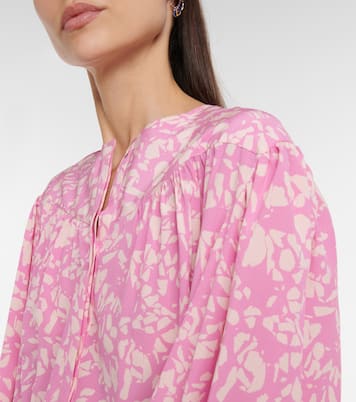 Blouse Brunille imprimée en soie mélangée | Isabel Marant