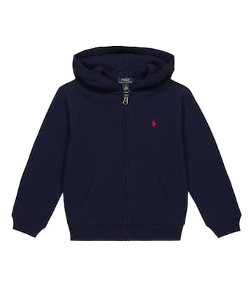 Cotton jersey zipped hoodie | Polo Ralph Lauren Kids