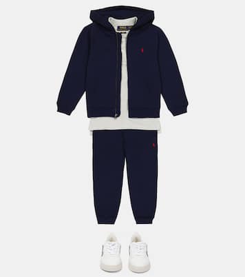 Cotton jersey zipped hoodie | Polo Ralph Lauren Kids