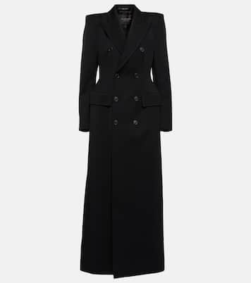 Structured double-breasted wool coat | Balenciaga