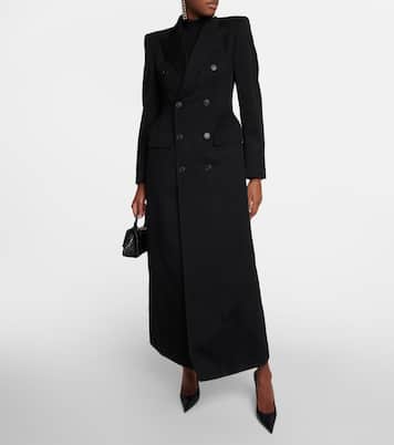 Structured double-breasted wool coat | Balenciaga