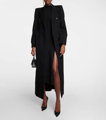 Structured double-breasted wool coat | Balenciaga
