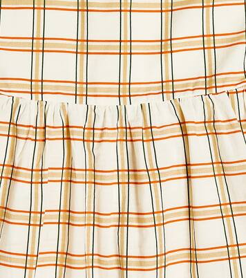 Badger checked cotton dress | The Animals Observatory