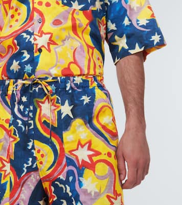 x No Vacancy Inn printed cotton shorts | Marni