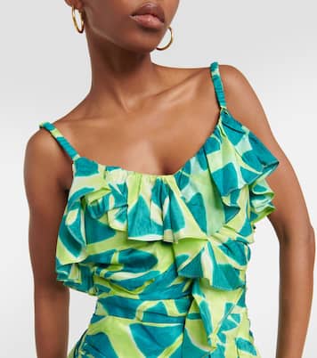 Robe longue Zoya imprimée en soie | Ulla Johnson