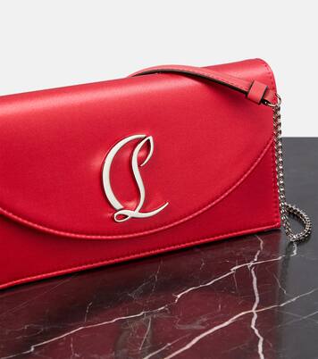 Loubi54 silk-satin clutch | Christian Louboutin