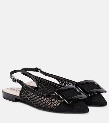 Gommettine net slingback flats | Roger Vivier