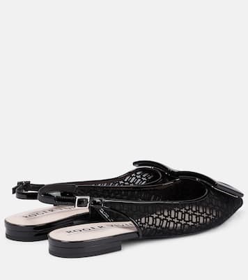 Gommettine net slingback flats | Roger Vivier