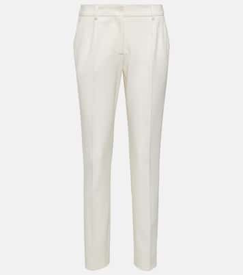 Low-rise wool-blend pants | Dolce&Gabbana