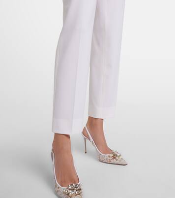 Low-rise wool-blend pants | Dolce&Gabbana