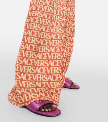 Pantalon ample Versace Allover en soie | Versace