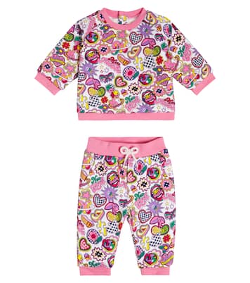 Baby cotton sweatshirt and sweatpants set | Marc Jacobs Kids