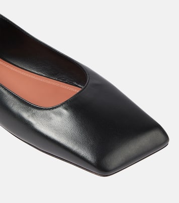 Ane embellished leather ballet flats | Amina Muaddi