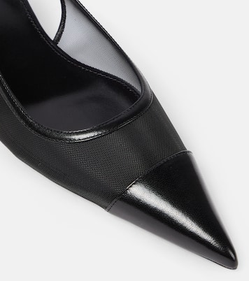 Salones destalonados Oxalis 30 con piel | Saint Laurent