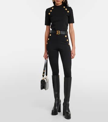 Embellished jersey T-shirt | Balmain