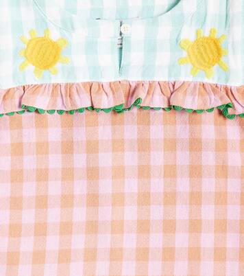 Gingham ruffled cotton top | Stella McCartney Kids