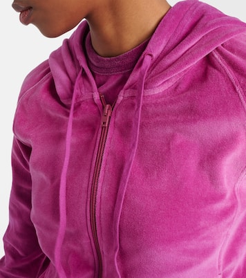 Francess velvet zip-up hoodie  | Acne Studios