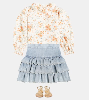 Floral cotton voile shirt | Petite Amalie  