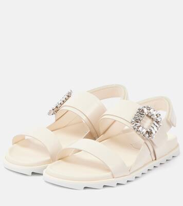 Verzierte Sandalen Slidy Viv’ aus Leder | Roger Vivier