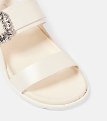 Verzierte Sandalen Slidy Viv’ aus Leder | Roger Vivier